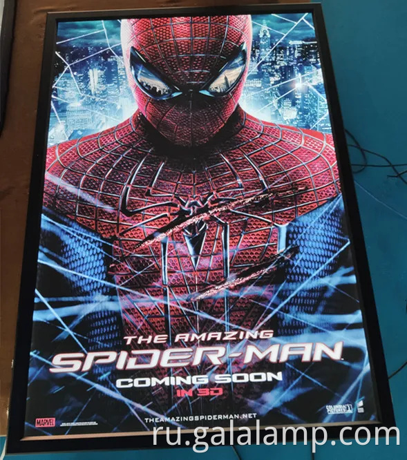 Светодиодный плакат фильма Реклама световой каркасной фонарь